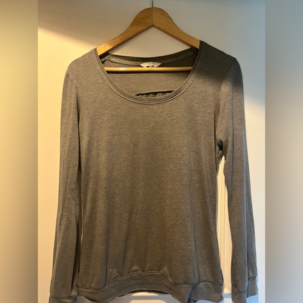 Fat Face Charcoal Long Sleeve Shirt